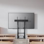 Aisens FWF100E-351 Soporte para TV de 60-100 pulgadas con manivela, Suelo y Pared